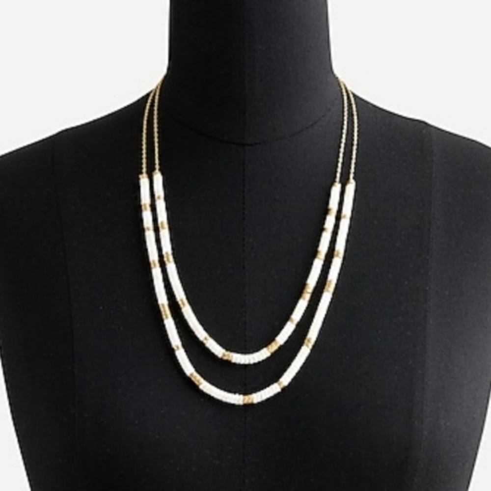 J.Crew Necklace Layered Beaded